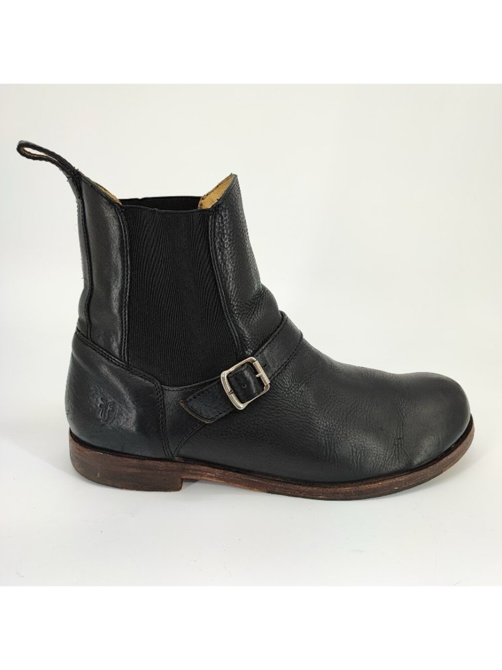 Frye Veronica Women’s 12 D US Boots Mid-Calf Leather Black Engineer 87440